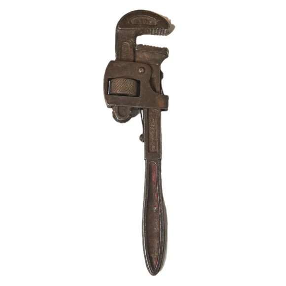 Vtg German 10" Automotive Monkey Wrench Adjustable Wrench Drop Forged Steel - Picture 2 of 2